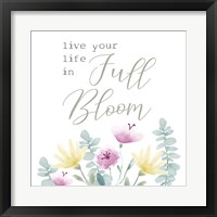 Framed 'Full Bloom I' border=