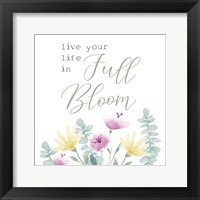 Full Bloom I Framed Print