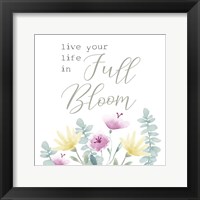 Framed 'Full Bloom I' border=