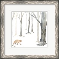 Framed 'Winter Forest Fox' border=