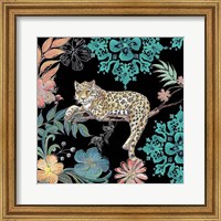 Framed 'Jungle Exotica Leopard II' border=