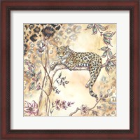 Framed 'Leopard on Neutral I' border=