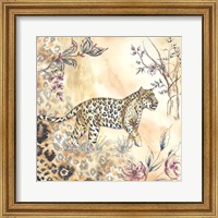 Framed 'Leopard on Neutral II' border=