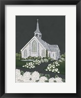 Framed White Church