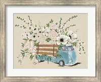 Framed VW Bus White