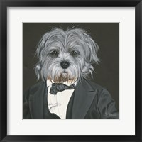 Framed Dog in Suit