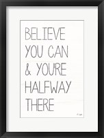 Framed Believe You Can