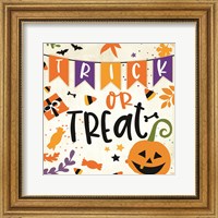 Framed 'Trick or Treat' border=