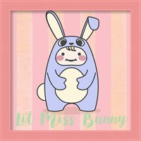 Framed 'Li'l Bunny' border=