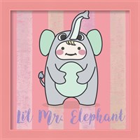 Framed 'Li'l Elephant' border=