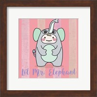 Framed 'Li'l Elephant' border=