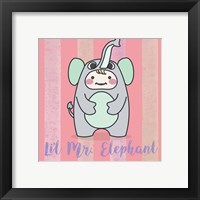 Framed 'Li'l Elephant' border=