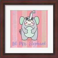 Framed 'Li'l Elephant' border=