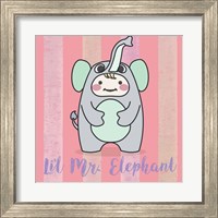 Framed 'Li'l Elephant' border=