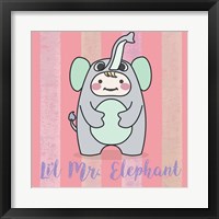 Framed 'Li'l Elephant' border=