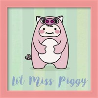 Framed 'Li'l Piggy' border=