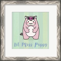 Framed 'Li'l Piggy' border=