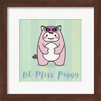 Framed 'Li'l Piggy' border=