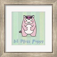 Framed 'Li'l Piggy' border=