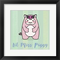 Framed 'Li'l Piggy' border=