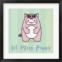 Framed 'Li'l Piggy' border=