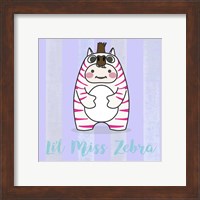 Framed 'Li'l Zebra' border=