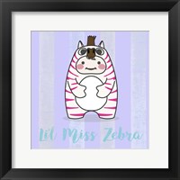 Framed 'Li'l Zebra' border=