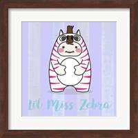 Framed 'Li'l Zebra' border=