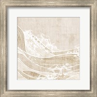 Framed 'Tidal Waves I' border=