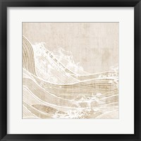 Framed 'Tidal Waves I' border=