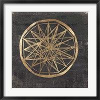 Golden Wheel III Framed Print