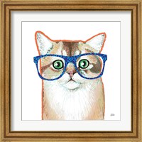 Framed 'Bespectacled Pet II' border=