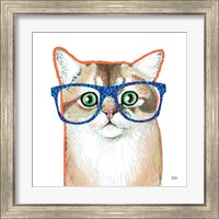 Framed 'Bespectacled Pet II' border=