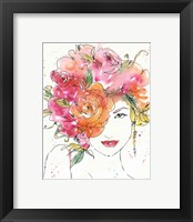 Framed 'Floral Figures IV' border=