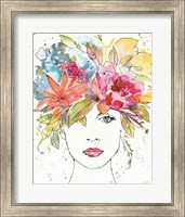 Framed 'Floral Figures III' border=