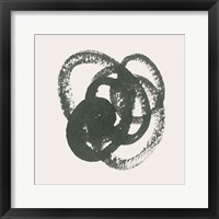 Scribbly Black II Framed Print