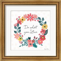 Framed 'Bright Petals V' border=