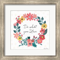 Framed 'Bright Petals V' border=