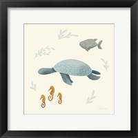 Framed Ocean Life Sea Turtle