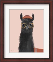 Framed 'Delightful Alpacas IV' border=