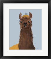 Framed 'Delightful Alpacas III' border=