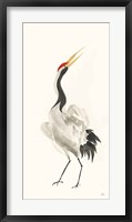 Scroll Crane I Warm Framed Print