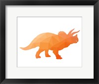 Geo Dinosaur III Framed Print