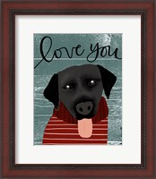 Framed 'Love You Lab' border=