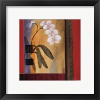 Framed 'Orchid Lines I' border=