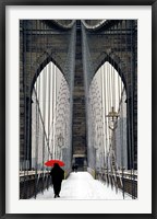 Framed Brooklyn Bridge Meets Red