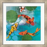 Framed 'Lucky Koi II' border=