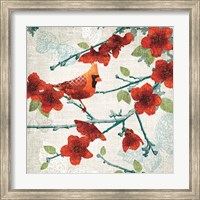 Framed 'Birds and Butterflies IV' border=