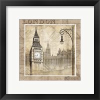 Framed 'London Calling' border=