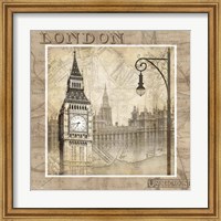 Framed 'London Calling' border=